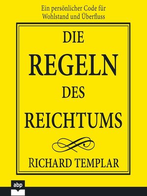 cover image of Regeln des Reichtums, Die